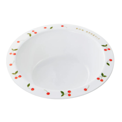 Тарелка глубокая для кормления Happy Baby 15016 cherry 1